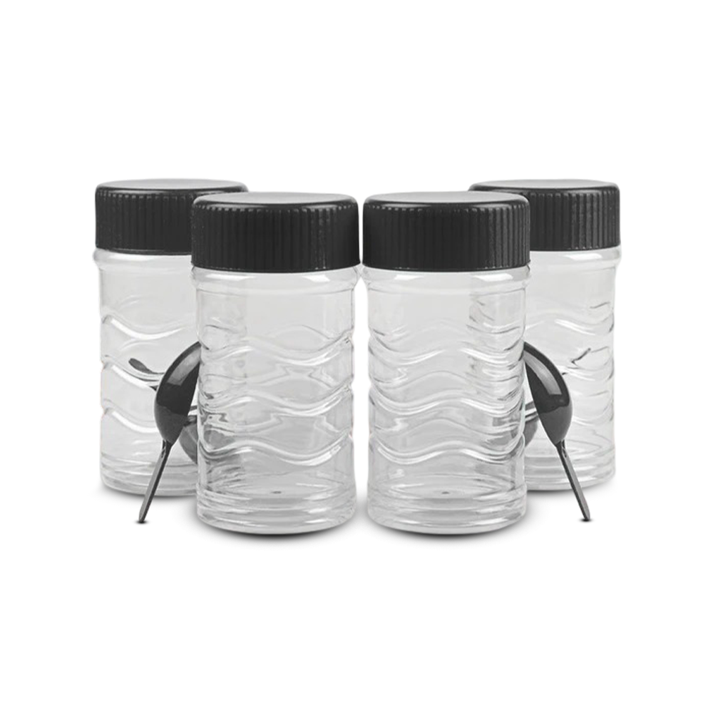 Safari Fresh Kitchen Storage Jar Small - Pack of 4 x 400g