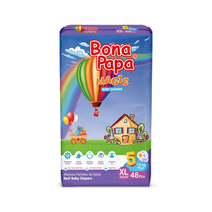 Bona Papa Magic Baby Diapers Jumbo Pack 5 - XL - 48 pcs Arey wow