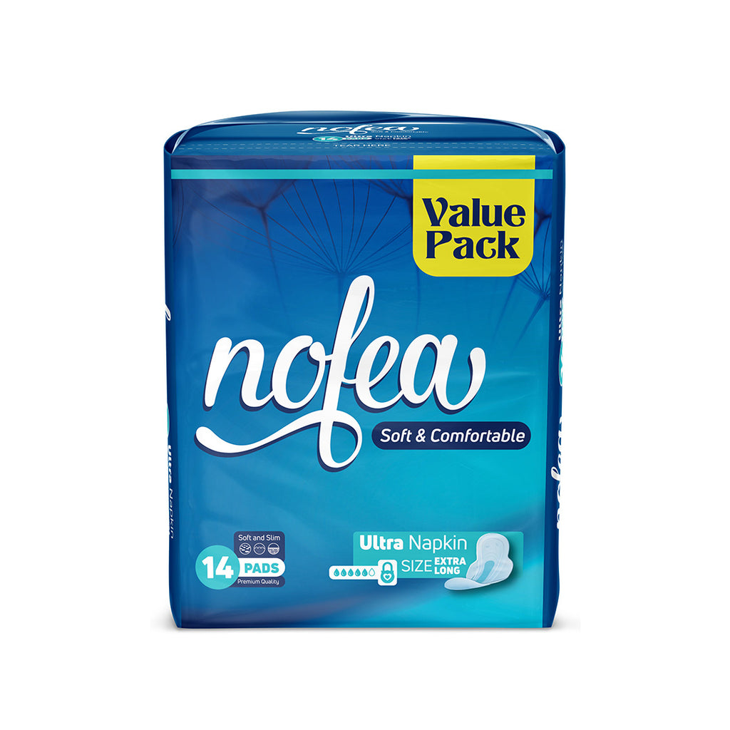 Nofea Ultra Sanitary Napkins XL - 14 pcs