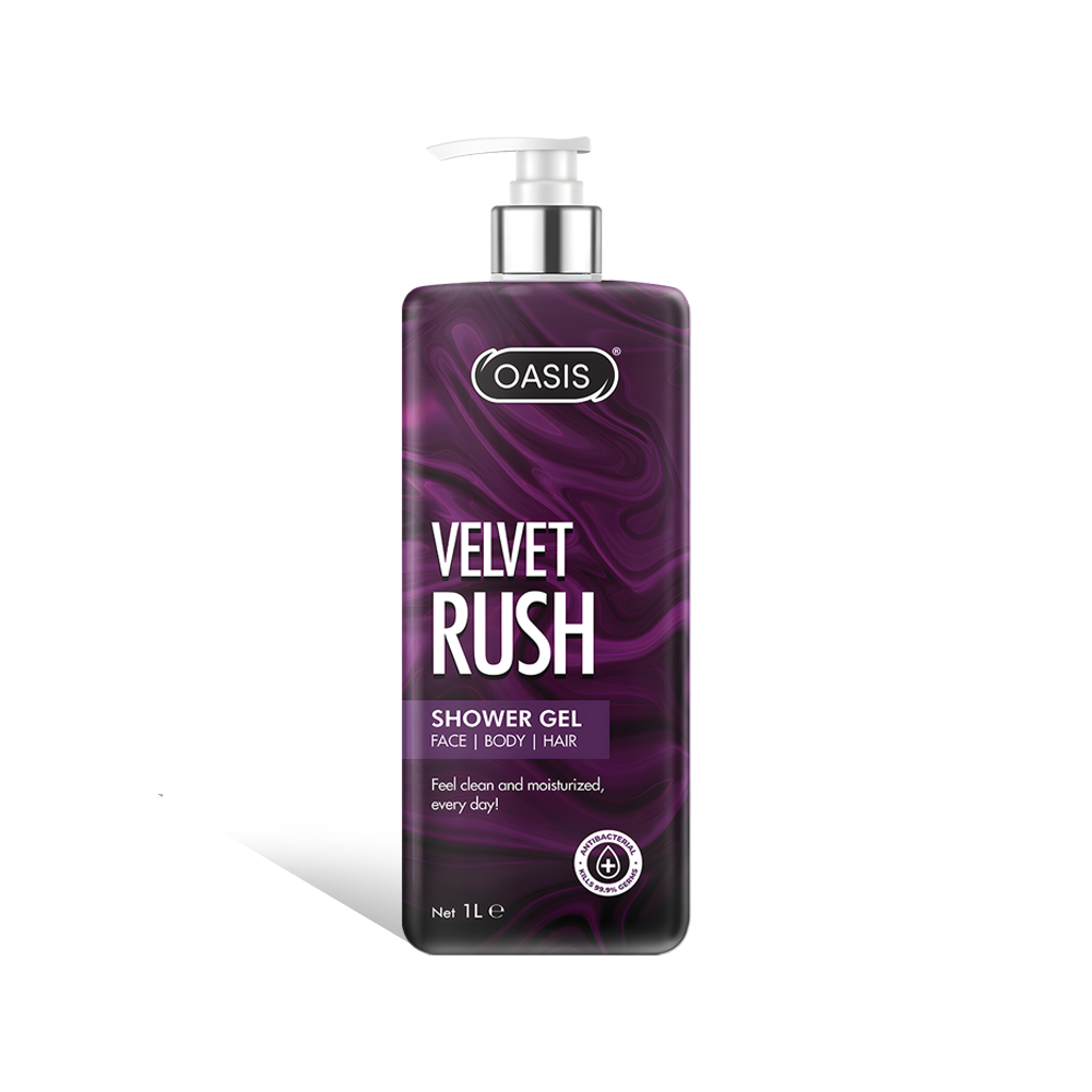 Oasis Shower Gel 1000ml Velvet Rush
