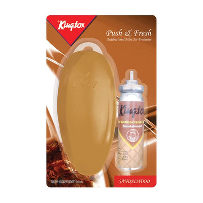 Kingtox Push & Fresh Mini Air Freshener Kit Sandalwood – Antibacterial Mini Air Freshener Kit