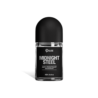 Pulse Anti-Perspirant Roll-On for Men 75ml Midnight Steel Arey wow