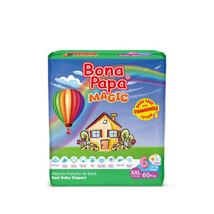 Bona Papa Magic Baby Diapers Mega Pack 6 - XXL - 60 pcs Arey wow