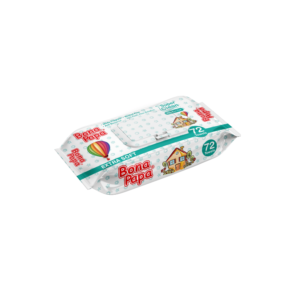 Bona Papa Magic Wipes Extra Soft 72 Pcs Arey wow