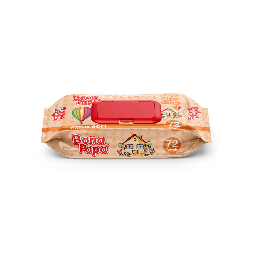 Bona Papa Magic Wipes Extra Soft 72 Pcs Arey wow
