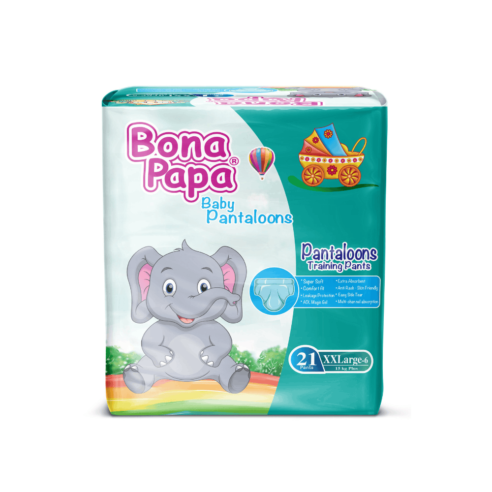 Bona Papa Pantaloons Baby Diaper Pants Economy Pack 6 - XXL - 21 pcs Arey wow
