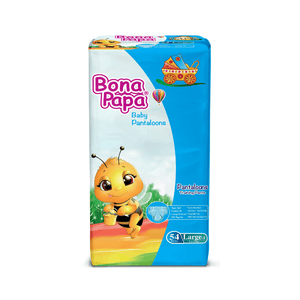 Bona Papa Pantaloons Baby Diaper Pants Jumbo Pack 4 - L - 54 pcs Arey wow