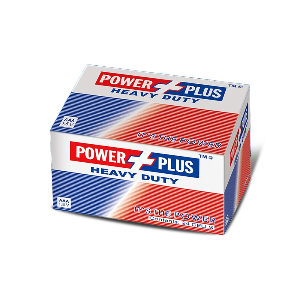 Power Plus Heavy Duty Batteries AAA 1.5V - 24 /Box