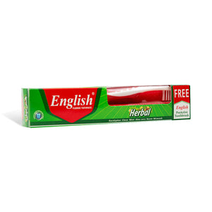 English Herbal Toothpaste with Toothbrush 60g