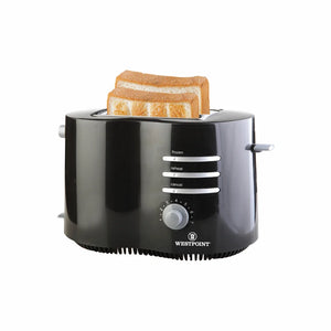 Westpoint 2 Slice Pop-Up Toaster 860W WF-2542 – Automatic Wide Slots, Reheat & Defrost Functions