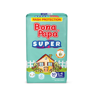 Bona Papa Super Baby Diapers 4 - L - 50 pcs Arey wow