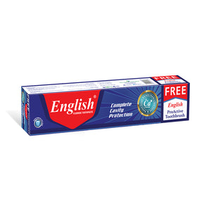 English Complete Cavity Protection Toothpaste Value Pack with Toothbrush 135g