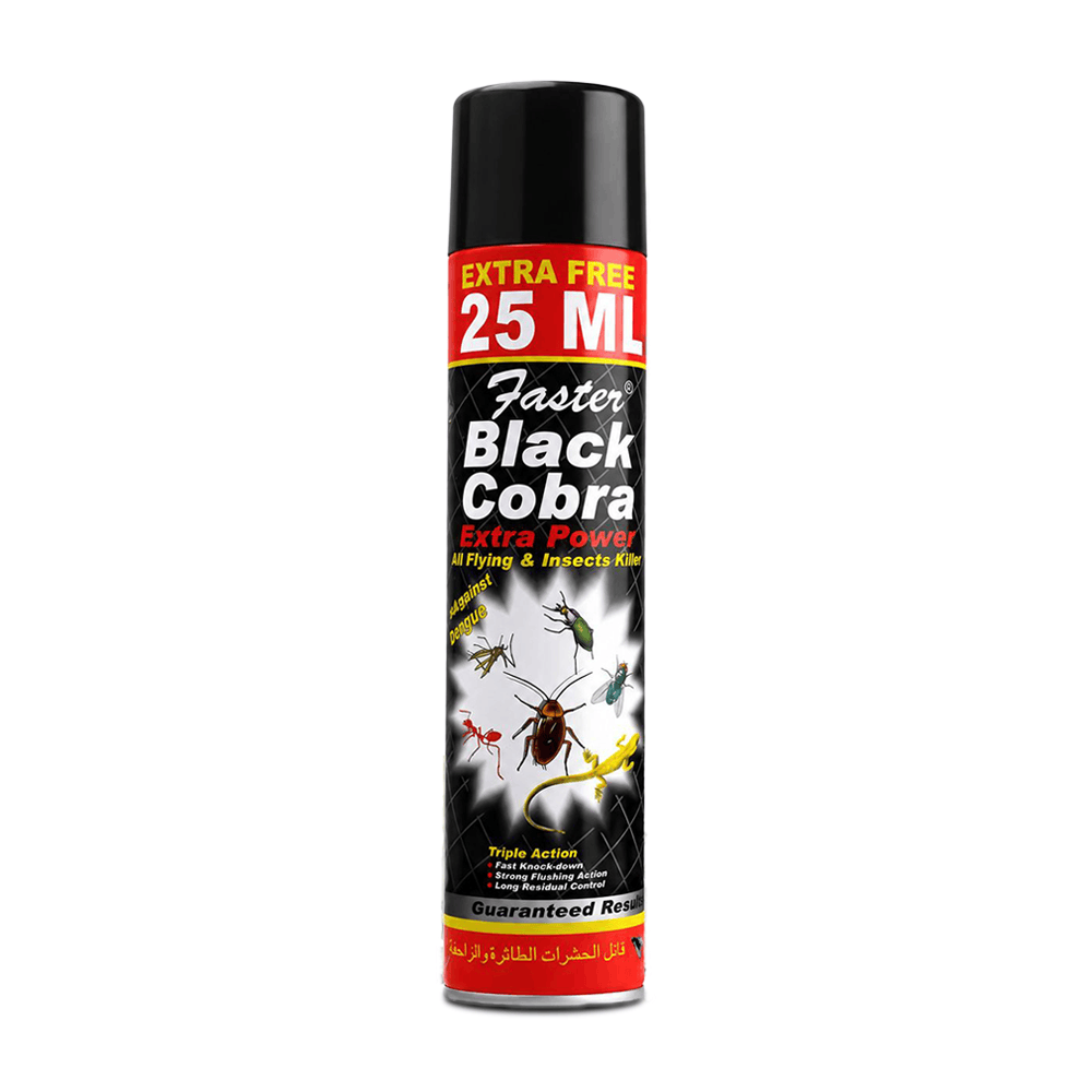 Faster Black Cobra All Insects Killer Black 300ml Arey wow