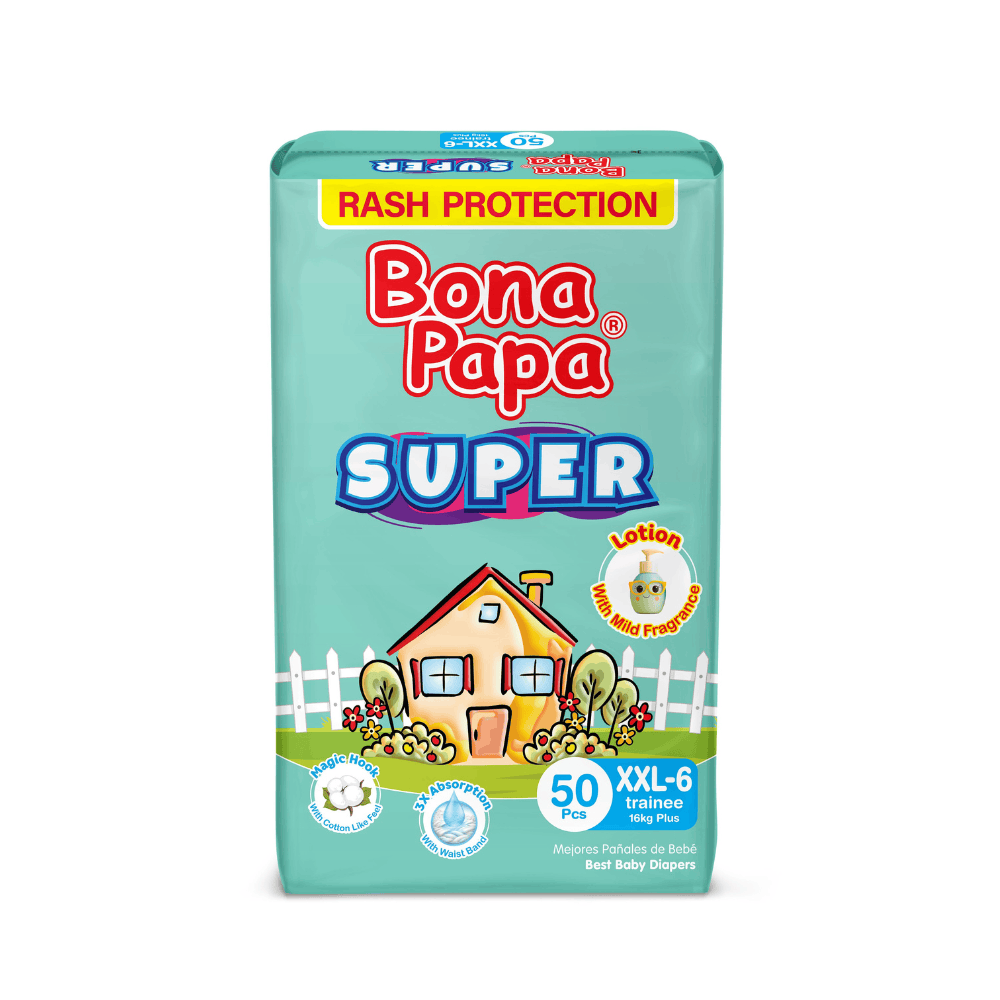 Bona Papa Super Baby Diapers 6 - XXL - 50 pcs Arey wow