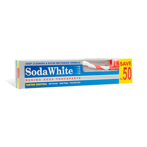 SodaWhite - Baking Soda Toothpaste with Toothbrush 65g