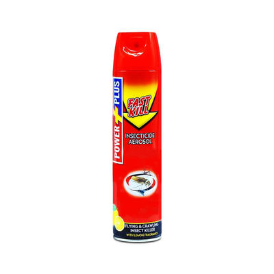Power Plus Fast Kill Insecticide Aerosol Spray RED 500ml