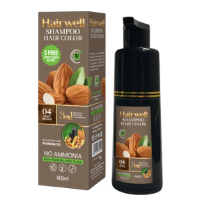 Kala Kola Hairwell Shampoo Hair Color 160ml Bottle - Light Brown