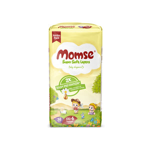 Momse Baby Diapers - 6 - XXL - 38 pcs - Jumbo Pack