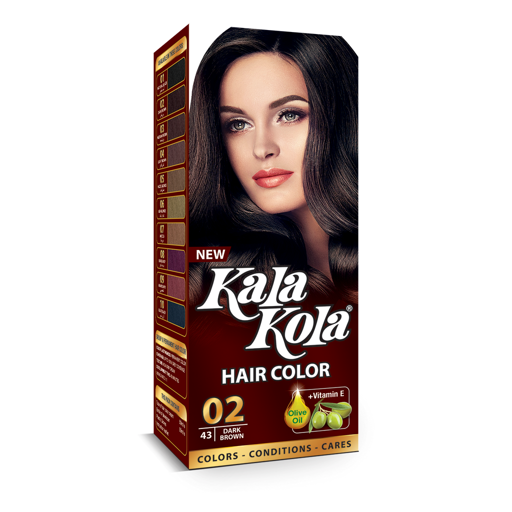 Kala Kola Hair Color 02 - Dark Brown 100ml
