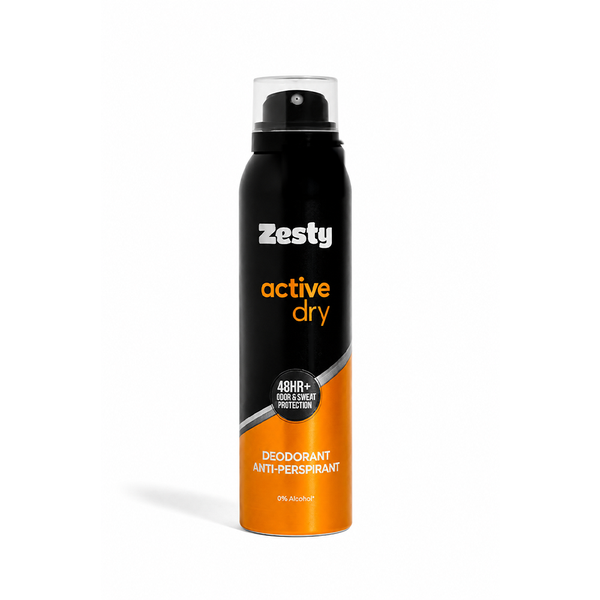 Zesty Deodorant Anti-Perspirant for Men 150ml Active Dry