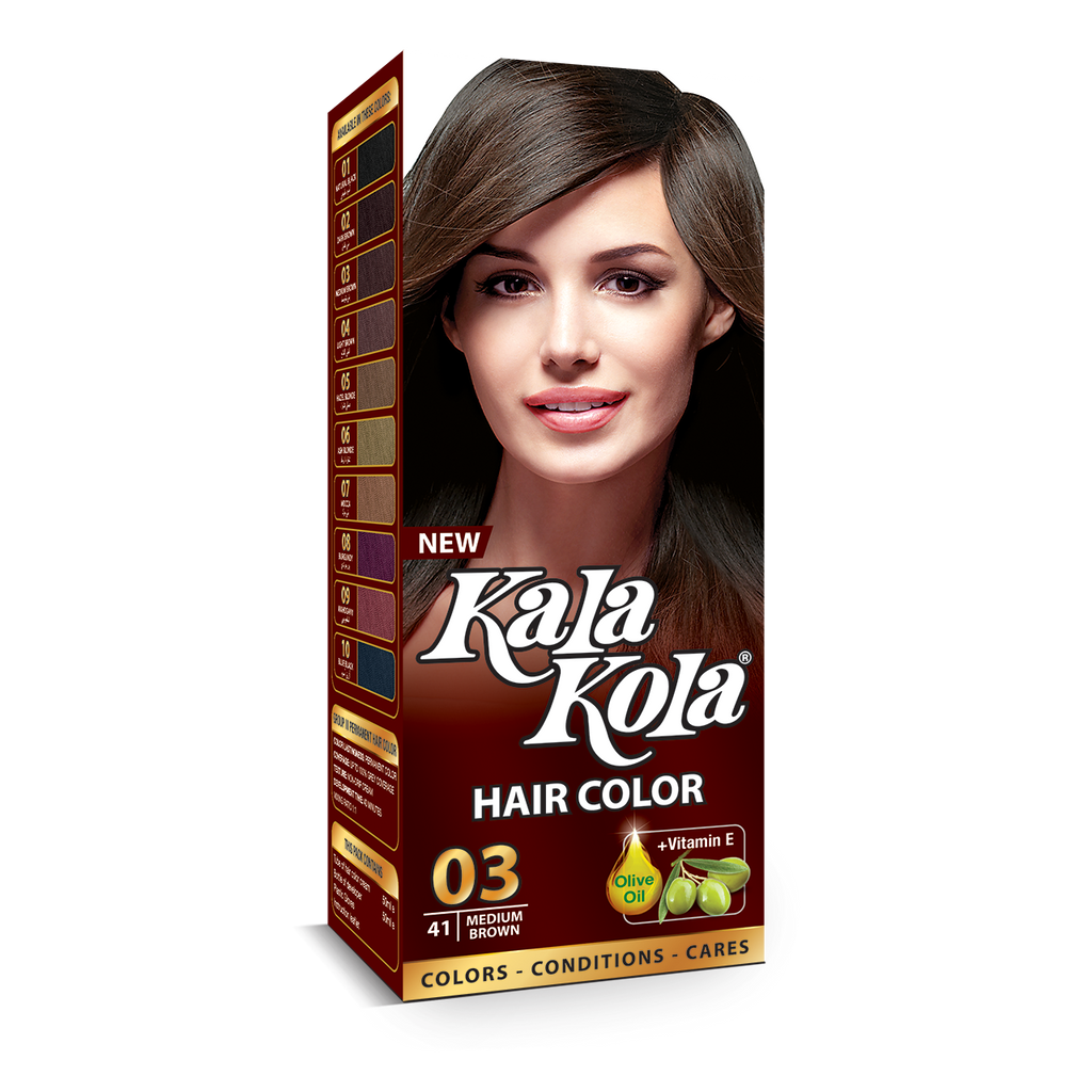 Kala Kola Hair Color 03 - Medium Brown 100ml