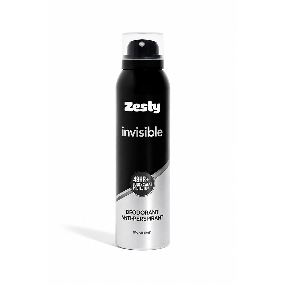Zesty Deodorant Anti-Perspirant for Men 150ml Invisible