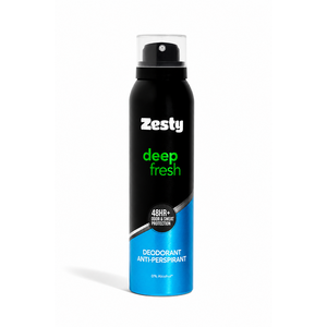 Zesty Deodorant Anti-Perspirant for Men 150ml Deep Fresh