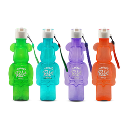 Safari Robot Style Transparent Water Bottle with Straw 550ml