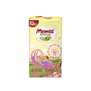 Momse Baby Diaper Pants - 3 - M - 56 pcs - Jumbo Pack