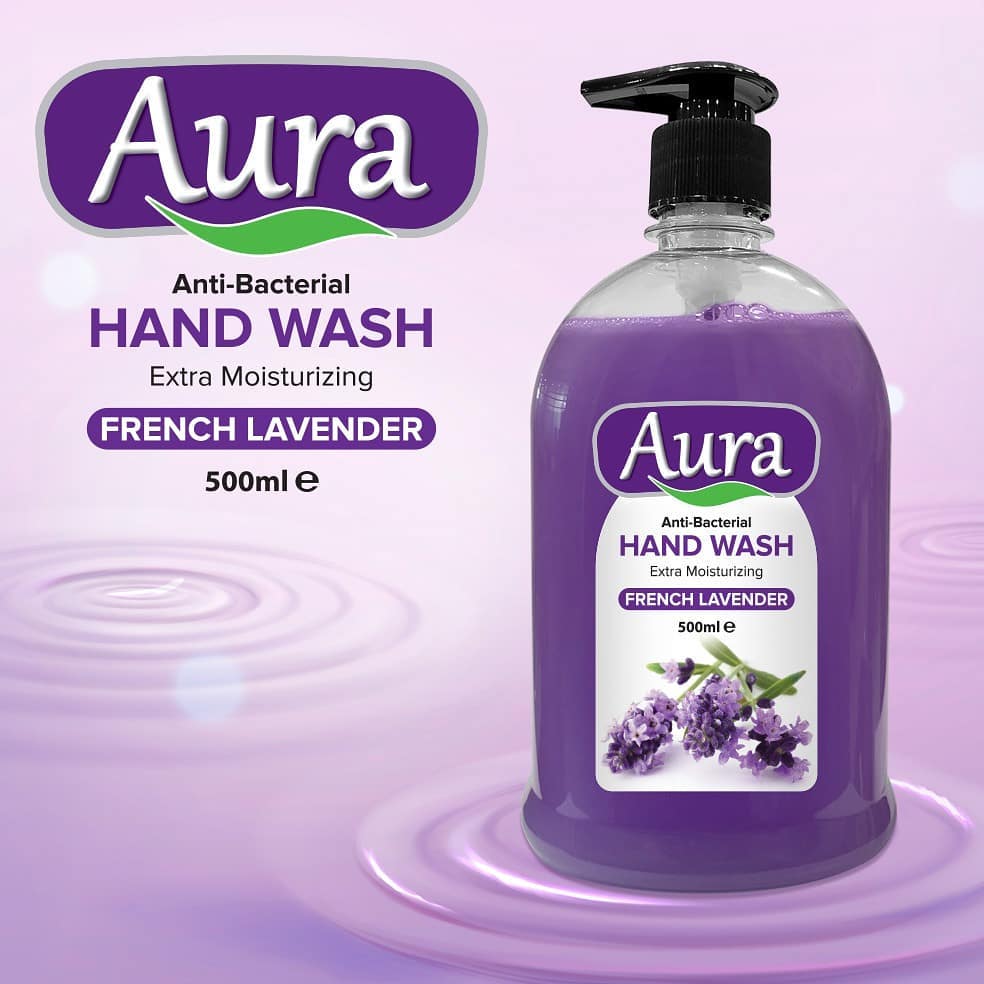 Aura Hand Wash French Lavender Purple 500ml