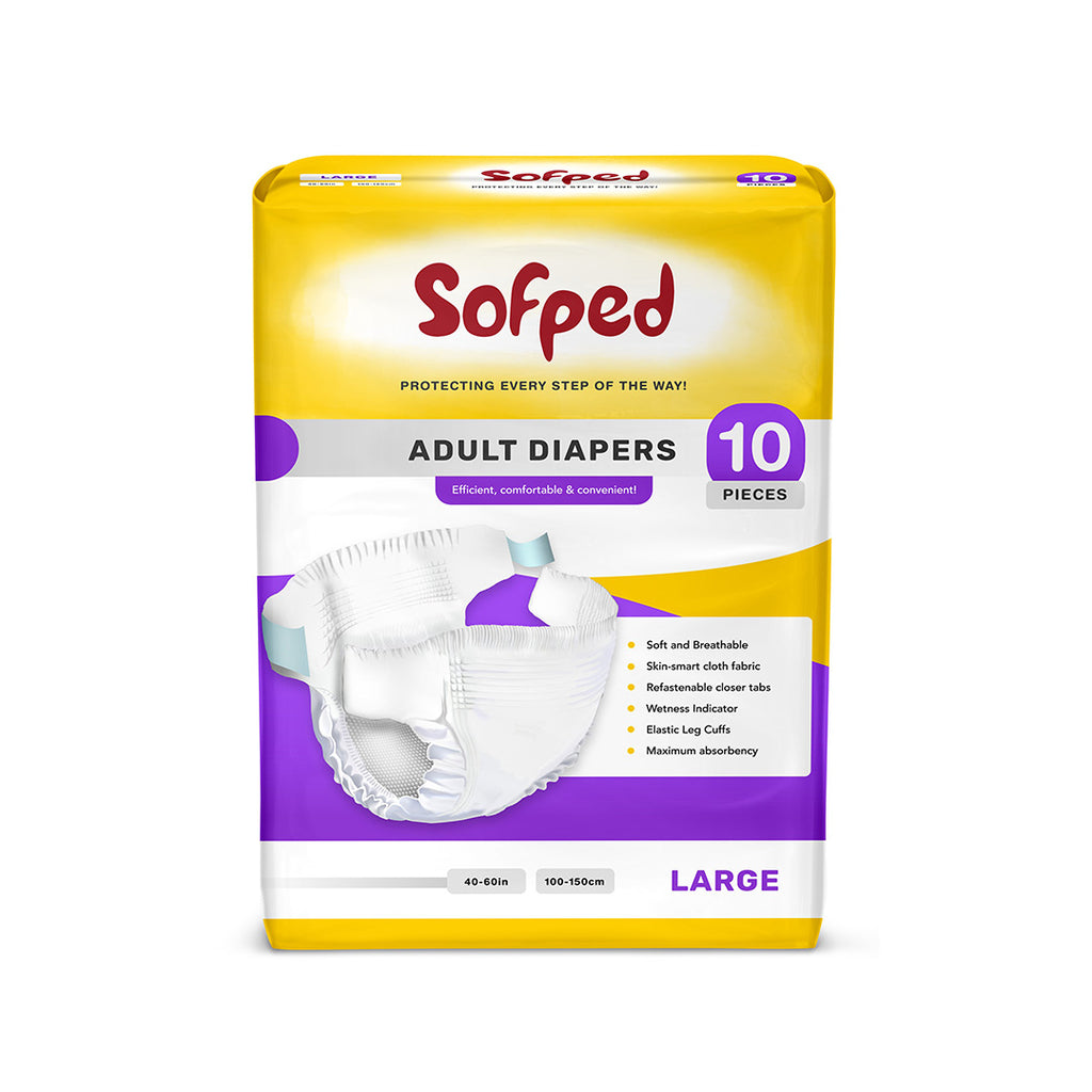 Sofped Adult Diapers L - 10 pcs