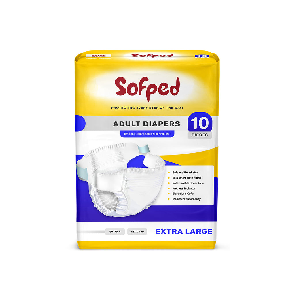 Sofped Adult Diapers XL - 10 pcs