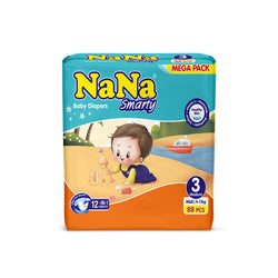 Nana Smarty Baby Diapers - 3 - M - 88 pcs - Mega Pack