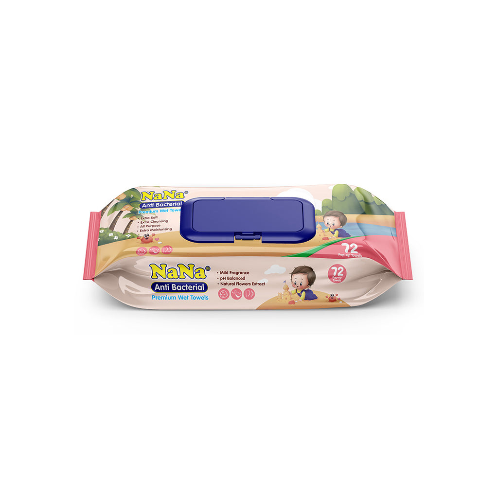 Nana Premium Multipurpose Wipes - 72 Pcs
