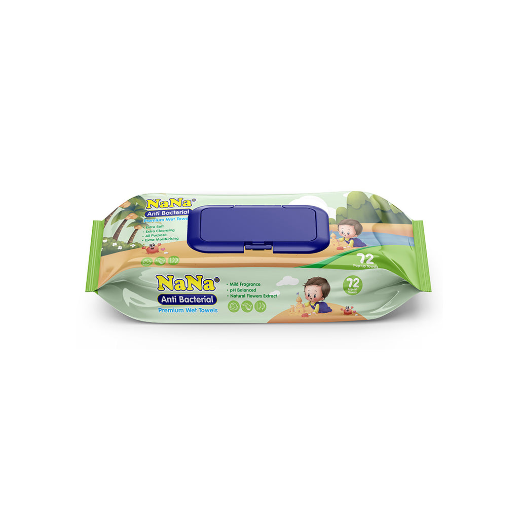 Nana Premium Multipurpose Wipes - 72 Pcs