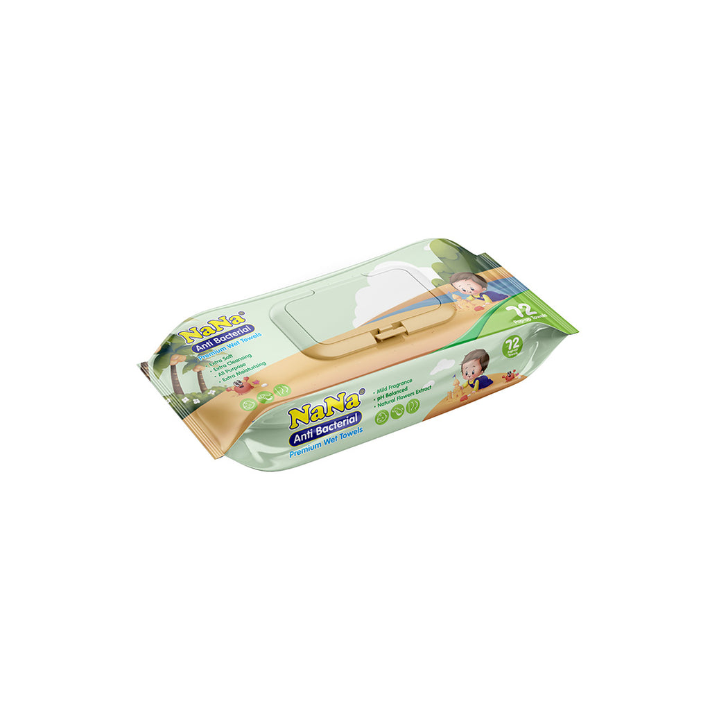 Nana Premium Multipurpose Wipes - 72 Pcs