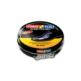 Power Plus Tin Shoe Polish Black 44ml