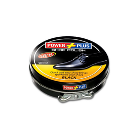 Power Plus Tin Shoe Polish Black 90ml