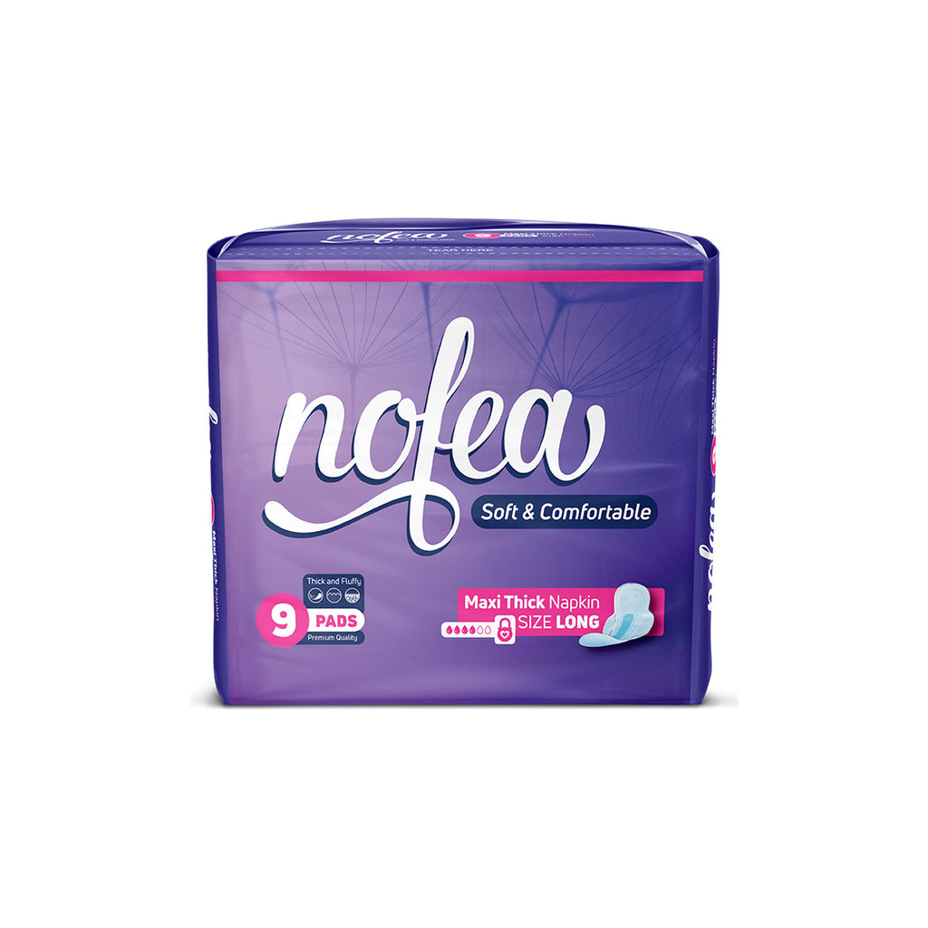 Nofea Maxi Thick Sanitary Napkins L - 09 pcs