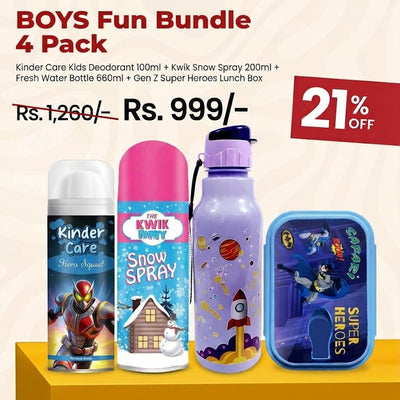 BOYS Fun Bundle (4 Pack) – Ultimate Superhero Essentials Set