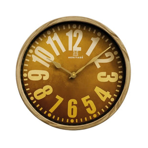 Heritage Oxford Silent Wall Clock 14 Inch CLK-001_B – Premium Quartz Decorative Wall Clock for Home & Office