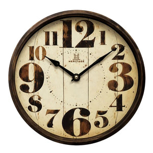 Heritage Oxford Silent Wall Clock 14 Inch CLK-001_G – Premium Quartz Decorative Wall Clock for Home & Office