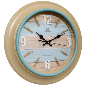 Heritage Ocean Wall Clock 18 Inch CLK-005_G – Premium Silent Quartz Decorative Analog Wall Clock for Home & Office