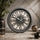 Heritage Retro Wall Clock 15 Inch CLK-025_E – Premium Ornate Silver Finish Decorative Analog Wall Clock