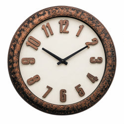 Heritage Snowy Wall Clock 24 Inch CLK-027_B – Premium Bronze Vintage Decorative Silent Quartz Analog Wall Clock