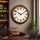 Heritage Snowy Wall Clock 24 Inch CLK-027_B – Premium Bronze Vintage Decorative Silent Quartz Analog Wall Clock