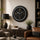 Heritage Prague-2 Wall Clock 18 Inch CLK-030_B – Premium Black & Silver Decorative Silent Quartz Analog Clock for Home & Office