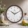 Heritage Squat Big 15 Wall Clock 15 Inch CLK-034_E – Premium Dark Brown Classic Decorative Analog Wall Clock