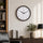 Heritage Squat Big 15 Wall Clock 15 Inch CLK-034_E – Premium Dark Brown Classic Decorative Analog Wall Clock