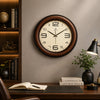 Heritage Dynamite Plain Wall Clock 22 Inch CLK-042_C – Classic Wooden Finish Large Analog Wall Clock